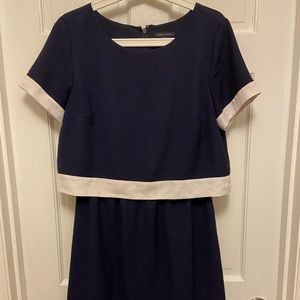 Calvin Klein Navy and White Size 12